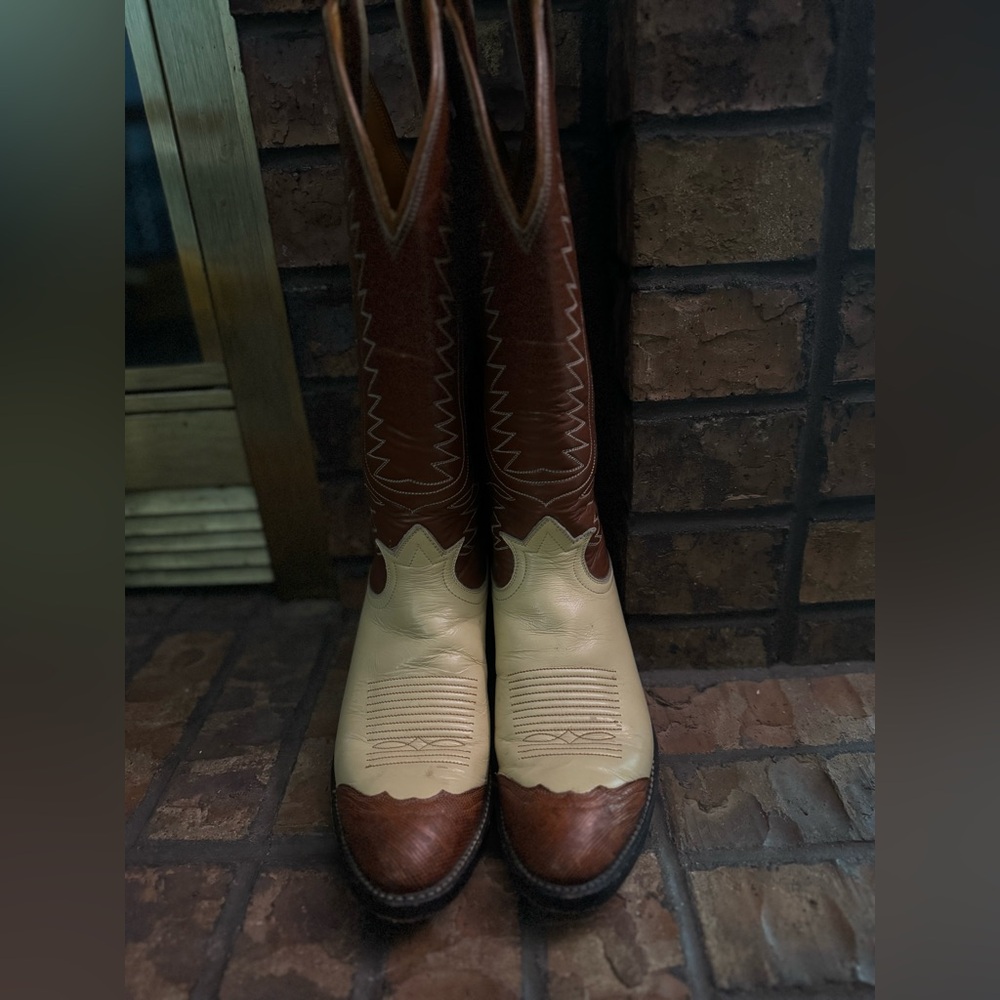 Vintage Tony Lama Wing tip boots - Picture 7 of 14